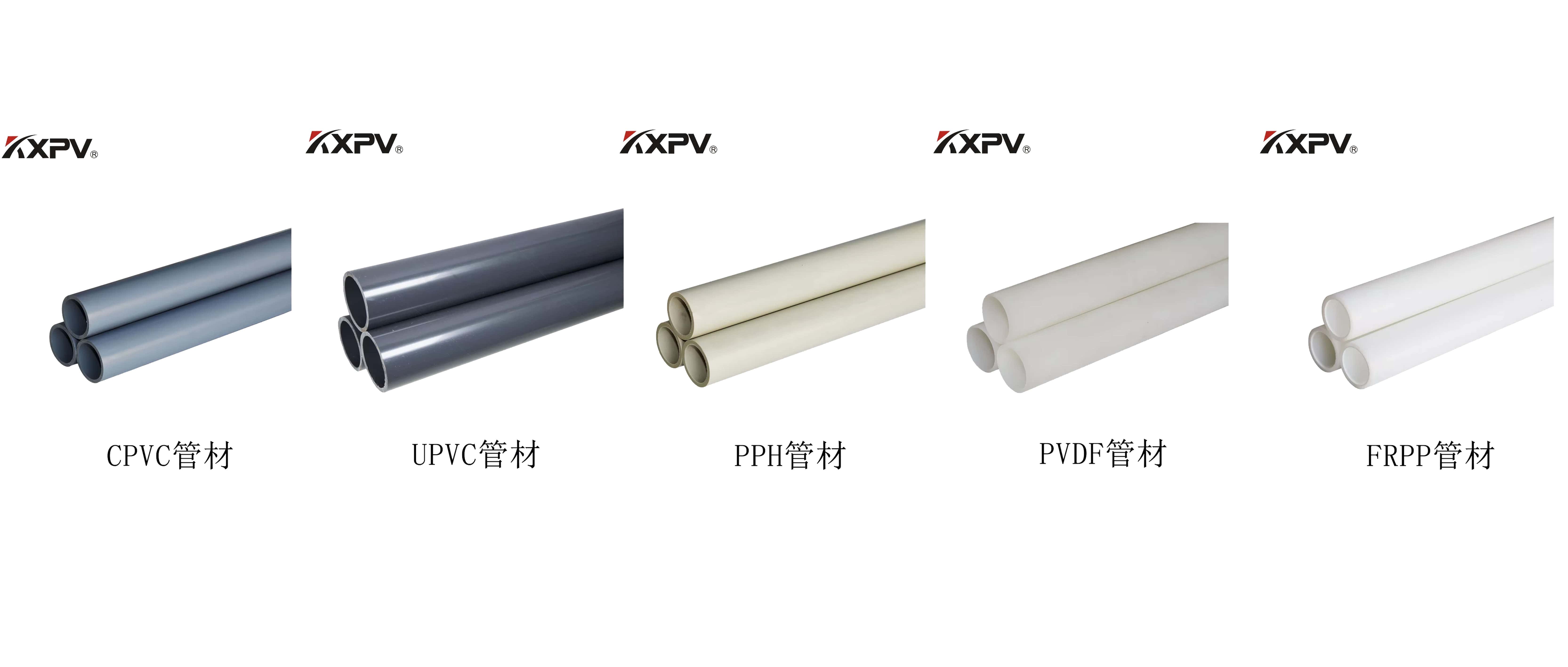 PVC、CPVC、UPVC、PP、FRP的區(qū)別及特點
